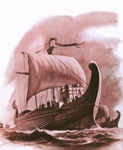 Phönizische Flotte segelt um 500 v. Chr. die Westküste Afrikas hinunter von English School