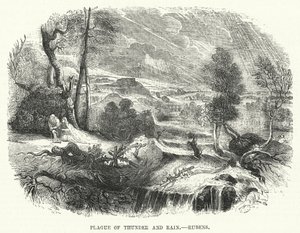 Plage von Donner und Regen, Rubens (Gravur)