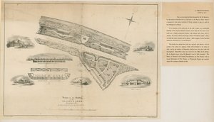 Plan für die Zoologischen Gärten, Regents Park, 1827 von English School