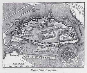 Plan der Akropolis von English School