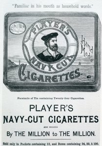Players Navy Cut Zigaretten, 20. Jahrhundert von English School