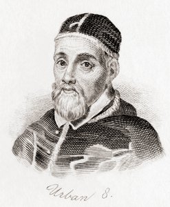 Papst Urban VIII., ca. 1568-1644, geboren Maffeo Barberini (Gravur)