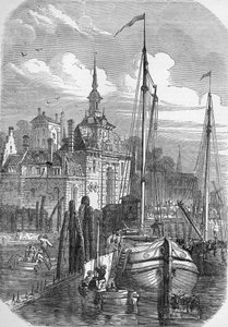 Hafen von Rotterdam, Holland, aus 