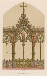 Teil des Hereford-Screens von Messrs Skidmore und Co, Coventry