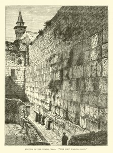 Teil der Tempelmauer, Klagemauer der Juden von English School