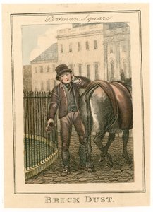 Portman Square. Ziegelstaub von English School
