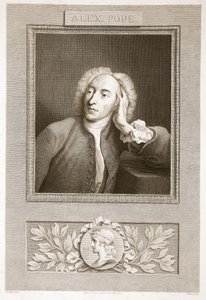 Porträt von Alexander Pope, Illustration aus David Humes The History of England, veröffentlicht von R. Bowyer, London, 1812 von English School