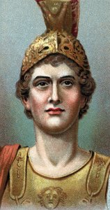 Porträt von Alexander dem Großen - Alexander der Große (356 - 323 v. Chr.) - Aus der Serie „Leaders of Men“ - Chromolithographie - Englische Schule, 20. Jahrhundert von English School