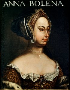 Porträt von Anne Boleyn von English School