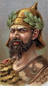 Porträt von Attila dem Hunnen (ca. 406-453) - Aus der Serie „Leaders of Men“