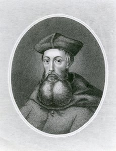 Porträt von Kardinal Reginald Pole (1500-58) (Gravur)