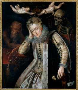 Porträt von Elisabeth I., Königin von England (1533 - 1603), gegen Ende ihres Lebens
