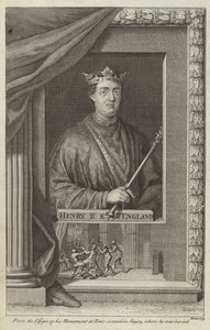 Porträt von Heinrich II. von England von English School