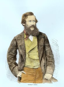 Porträt von John Hanning Speke (1827-64) (spätere Kolorierung) von English School