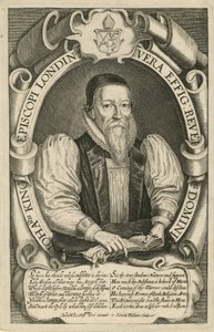 Porträt von John King, Bischof von London 1611-21 von English School