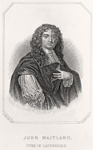 Porträt von John Maitland, Herzog von Lauderdale, 1835 von English School