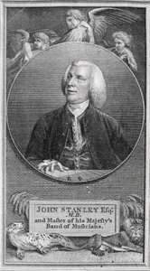 Porträt von John Stanley (1712-86)