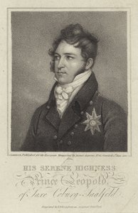 Porträt von König Leopold I. von Belgien von English School