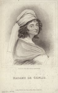 Porträt von Madame de Genlis von English School