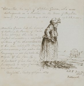 Porträt von Martha Gunn von English School
