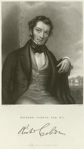 Porträt von Richard Cobden von English School
