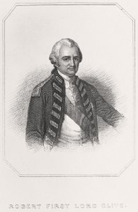 Porträt von Robert, 1. Lord Clive von English School