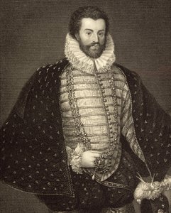 Porträt von Sir Christopher Hatton (1540-91) aus 