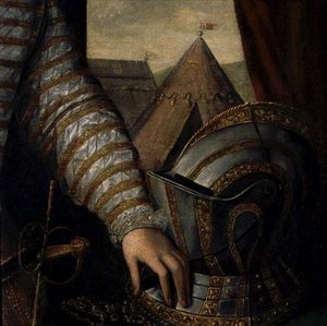 Porträt von Sir Robert Dudley, Earl of Leicester (Detail)