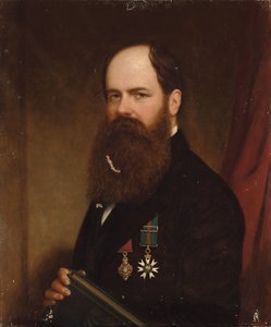 Porträt von Sir Walter Lawry Buller, N.Z.C., K.C.M.G., F.R.S. von English School