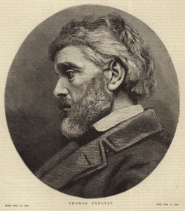 Porträt von Thomas Carlyle von English School