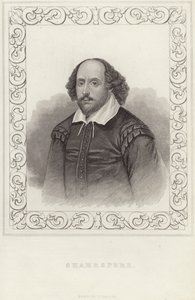 Porträt von William Shakespeare von English School