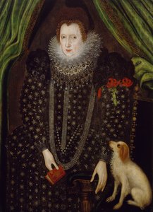 Porträt einer Dame, 1600-1700 von English School