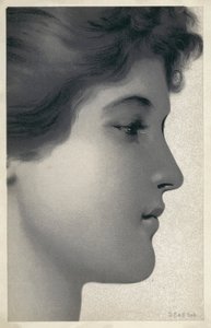 Porträt einer jungen Frau von English School