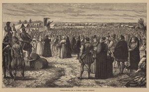 Predigt auf einem Feld bei Gent von English School