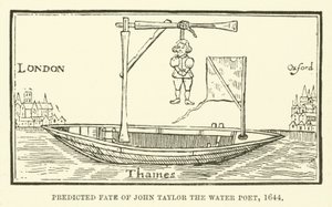 Vorhergesagtes Schicksal von John Taylor, dem Wasserpoeten von English School