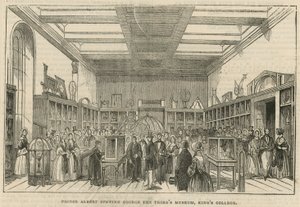Prinz Albert eröffnet das Museum von George III., Kings College, London von English School