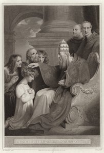 Prinz Alfred vor Papst Leo III.