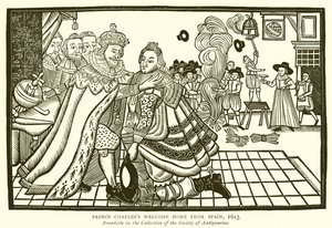 Prinz Karls Heimkehr aus Spanien, 1623 von English School