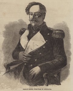 Prinz Ghika, Hospodar der Moldau (Gravur) von English School