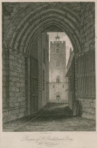 Priorat von St. Bartholomews, Smithfield von English School