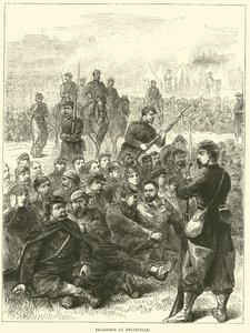 Gefangene in Belleville, Mai 1871 von English School