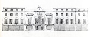 Vorschlag für die Egyptian Hall, Picadilly, 1810 (Tinte auf Papier)