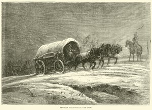 Preußische Feldpost im Schnee, Oktober 1870