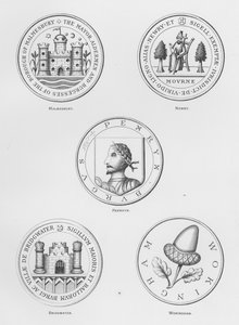 Wappen: Malmesbury; Newry; Penrhyn; Bridgwater; Wokingham