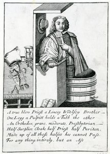 Kanzel-Satire, 1689 von English School