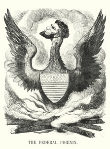 Punch-Karikatur: Der Bundes-Phönix - Abraham Lincolns Wiederwahl bei der US-Präsidentschaftswahl 1864