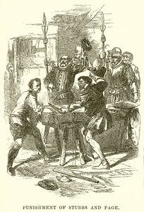 Bestrafung von Stubbs und Page von English School