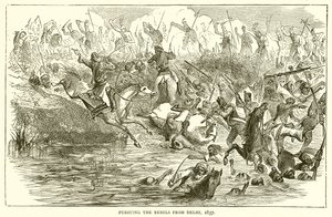 Verfolgung der Rebellen aus Delhi, 1857