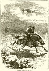 Verfolgung von Paul Revere, der Späher von English School