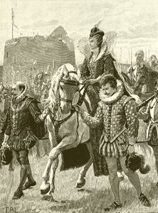 Königin Elisabeth in Tilbury von English School